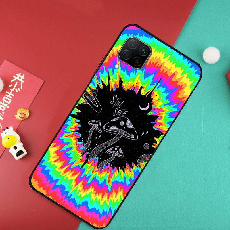 

Weird Trippy Mushroom Case For Huawei Nova Y91 Y61 Y60 Y70 Y90 Nova 9 SE 10 11i 8i 3i P20 P30 Pro P40 Lite Cover P Smart 2021