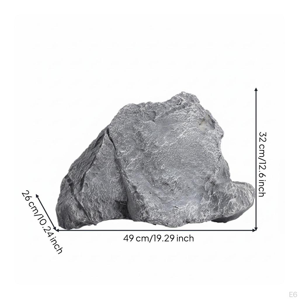 Artificial Rock AuthenticLooking Rugged Faux Boulder for Courtyard, Photography a