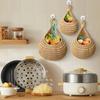 Simulated Rattan Fruit Vegetable Basket Woven Hanging Basket New Storage Basket  Home Decoration