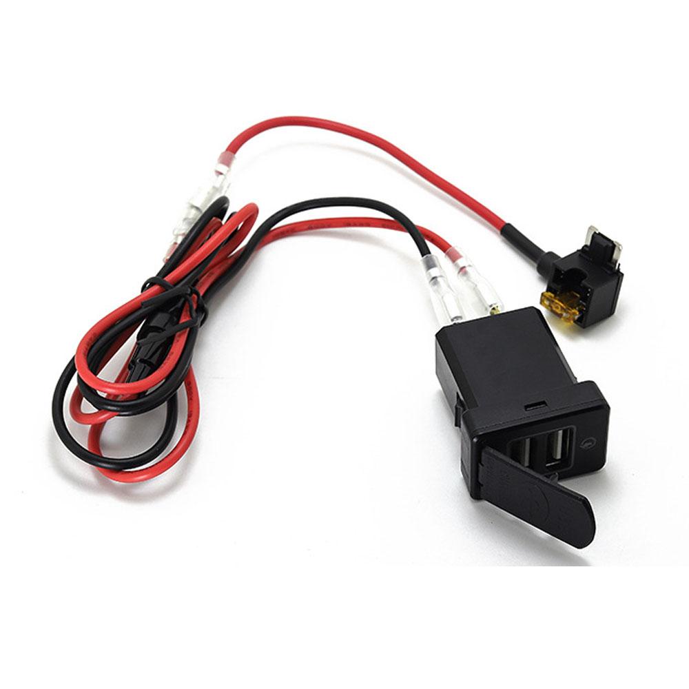 Car QC3.0 Dual USB Phone Charging Socket For Mitsubishi Pajero Eclipse Cross 2016 for ASX Outlander 3 2014-2019