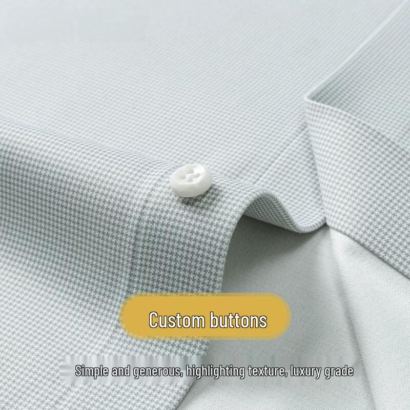 ROMON Premium Cashmere-Blend Men's Long-Sleeve Dress Shirt