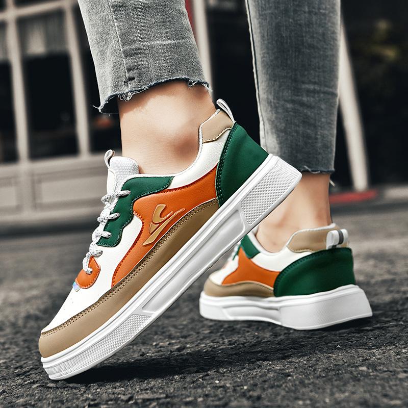 New autumn board shoes women's thick-soled versatile trend non-slip lightweight student white shoes women