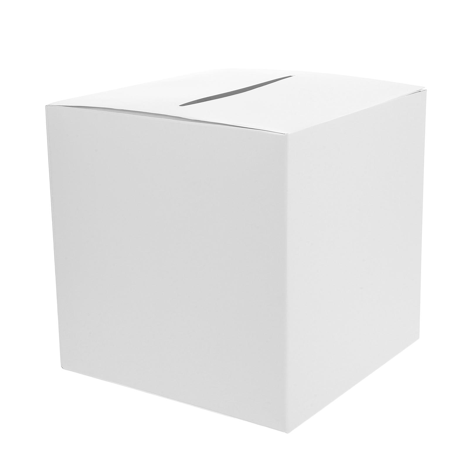 

White Wedding Card Box Wedding Box Party Gatherings Reception Envelope Paper Card Receiving Box For Party Graduation 22.00X22.00X22.00CM білий