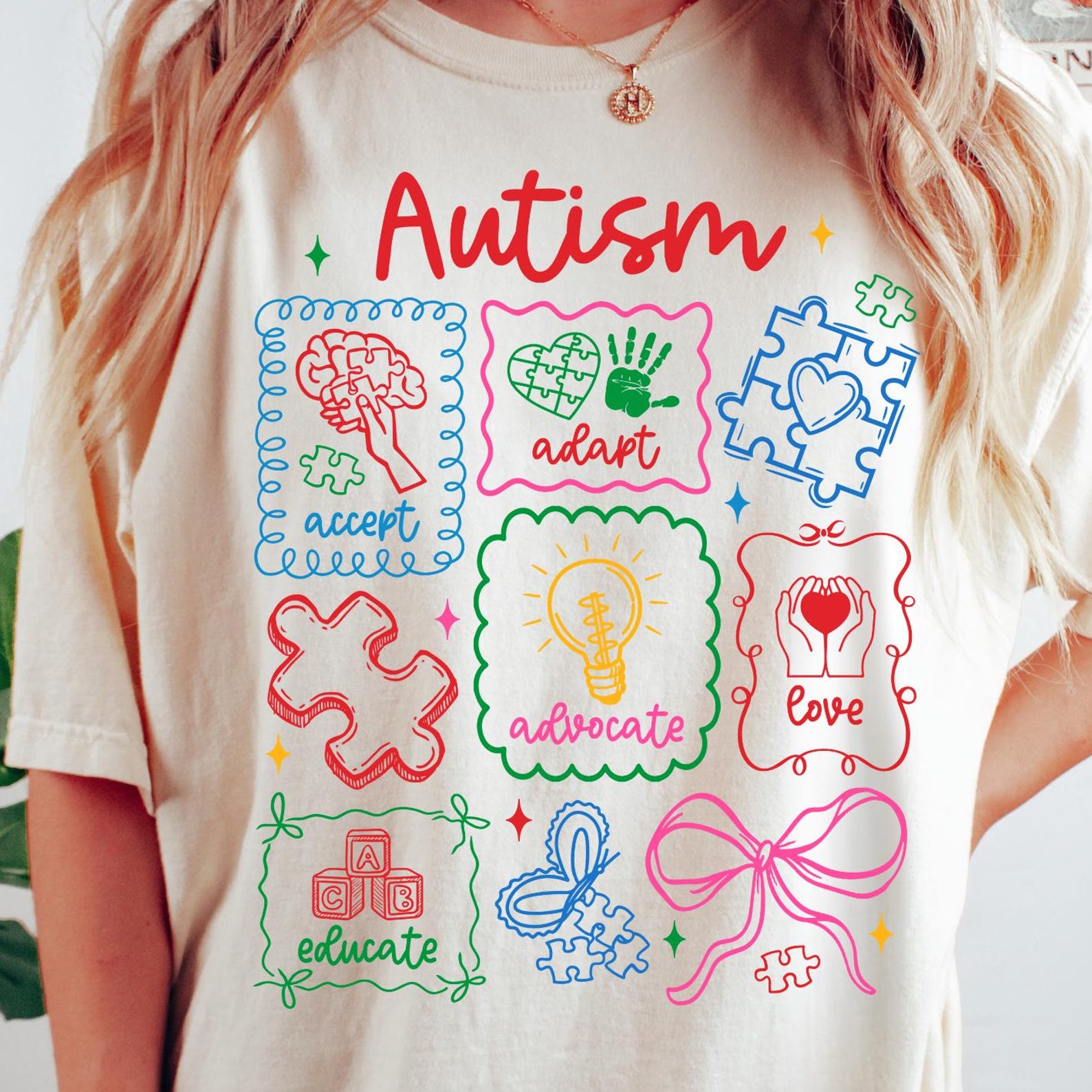 Autism Awareness Comfort Colors® T-Shirt, Coquette Autism Shirt, Autism Special Education Teacher Tee, Neurodiversity Shirt, Autism Advocate 2XL