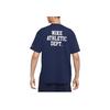 Nike Logo Print Crew Neck Short Sleeve T-Shirt Men Tops Obsidian FD0306-410
