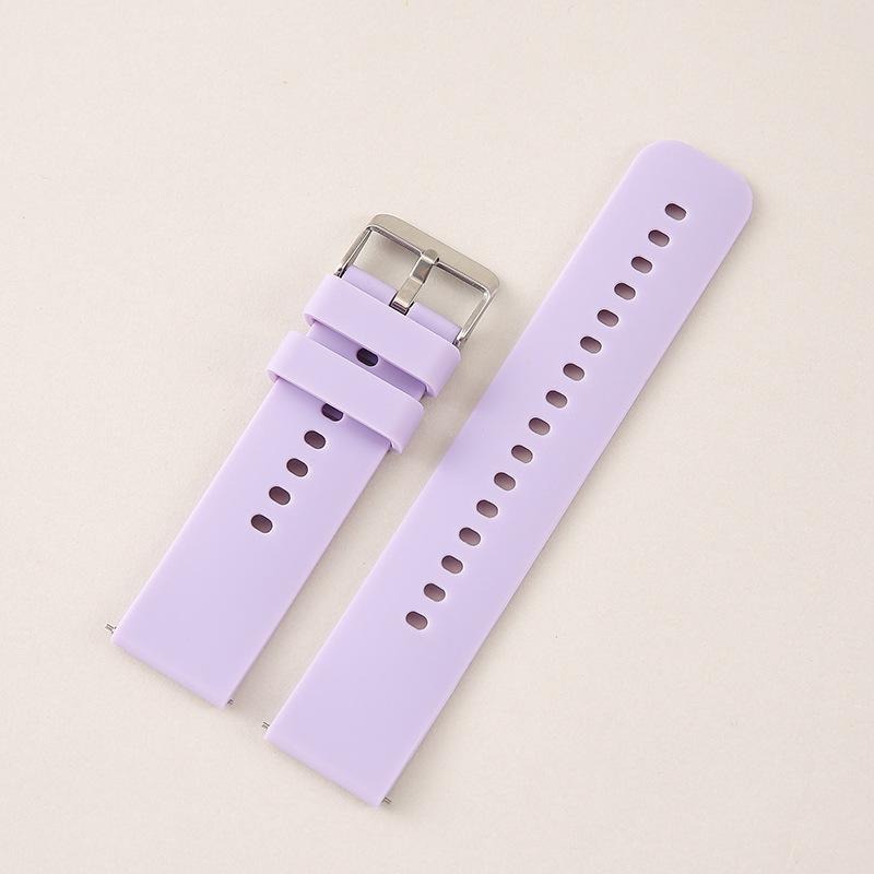 22mm Silicone Quick Release Watch Band for Huawei & Samsung - Universal Fit, High-End Flat Mouth Design