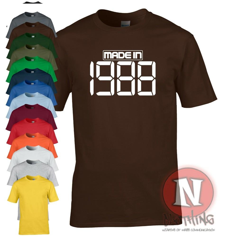 T-Shirt Fête D'Anniversaire Fabriqué En 1988