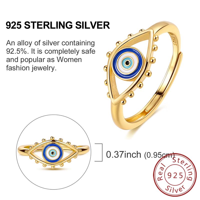 Rings 925 Silver Dragon Star Moon Blue Eyes Firefly Rings For Women Man Wedding Engagement Part Fashion Jewelry Gift
