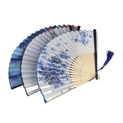 Cadeau Bambou Bois Style Vintage Coloré Danse Ventilateur à Main Décoration de Maison Ventilateur Pliant Ventilateur Artisanat