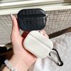 Retro Crocodile Pattern Solid Color Earphone Cover for Apple AirPods 1 /1 Generation Simple All-inclusive PRO/PRO1