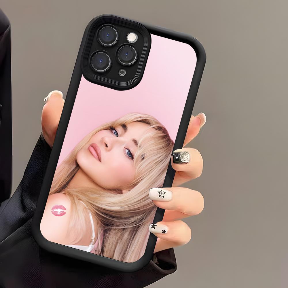 Please S-Sabrina C-Carpenter Phone Case For IPhone 17 Air 16 E 15 14 Plus 13 12 11 Pro Max Black Sky Eye Stepped Protective Case
