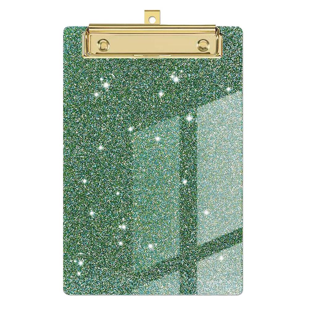 Sparkle Acrylic File Folder Clips With Metal Pressure Clamp For Office And Gift Use