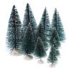 10 Pcs Simulated Christmas Tree Home Table Decor Mini Pine Decoration Dark Green
