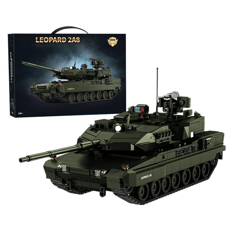 2300+Pcs 2A8 MOC Building Blocks Tank Model Educational DIY Bricks Army Armored Vehicle Assembly Toy Holiday Gift Cool Ornaments