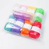 Professional Knit Spool Looms with Wool Set Cord Rope Knitting Weaving Tool with Colorful Wool 6-color/8-color Durable