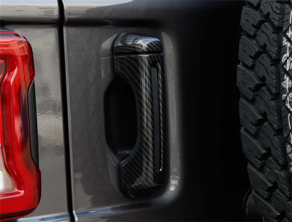 Car Door Handle Cover Tailgate Handle Stickers Door Handle Bowl Decoration for Jeep Wrangler JL 2018-2026 Exterior Accessories