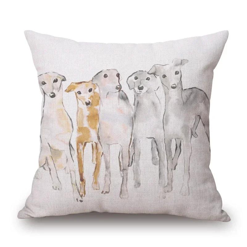 Nordisk Retro Stil Djur Poster Kuddfodral Höglandsko Kalv Hjort Get Älg Räv Björn Tryck Örngott