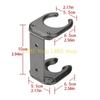 L8RE Convenient Ventilated Hair Dryer Wall Mounted Hairdryer Stand Support Cradle for Bathrooms or Beauty Salons