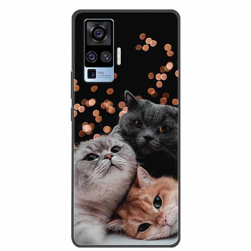 Für Vivo X50 Pro Hülle Cartoon TPU Weiches Silikon Handyhüllen für Vivo X50 Pro Plus Pro+ Abdeckung für Vivo X50 5G V2001A Süße Coque