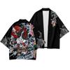 Bedruckter japanischer Anime-Kimono, asiatische Kleidung – einzigartiger und auffälliger modischer Haori, perfekt für Cosplay oder zum Verkleiden