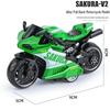 Children's TikTok Influencer Pull-Back Toy: Boys' Motorcycle & Car Alloy Model
