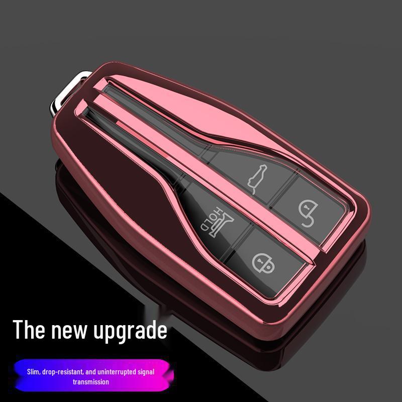 Premium Hongqi H9/HS5/HS7 Key Case with Male Buckle - Elegant Interior Car Decoration for Women