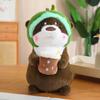 Soft Material Otter Plush Toy Headgear design Cartoon Animal Toy Kawaii Otter Toy  Birthday Gift