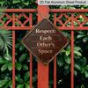 2D Flat - 1pc, Themed Around Respecting Personal Space, Home Gift for Lifestyle Enthusiasts, Vintage Metal Sign, Suitable for Decorating Bedrooms