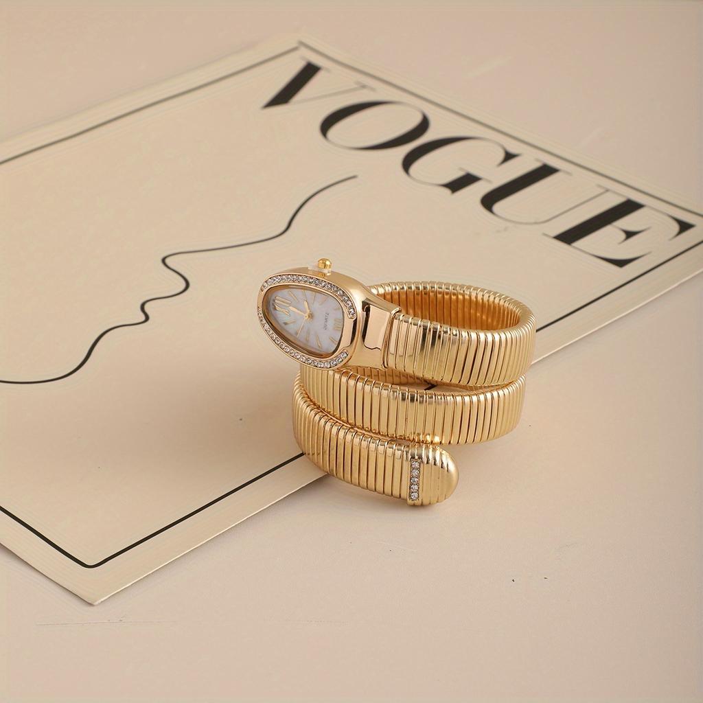 1pc-Luxury Ladies Quartz Watch Fashion Gold Ladies Watches Clock High-quality Stainless Steel Bracelet Wristwatch Gifts