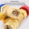 Refrigeration Charging Valve Air Conditioning Adapter for R410A R22 1/4" Liquid Safety Liquid Valve Hose R22 Copper Adapter Hand
