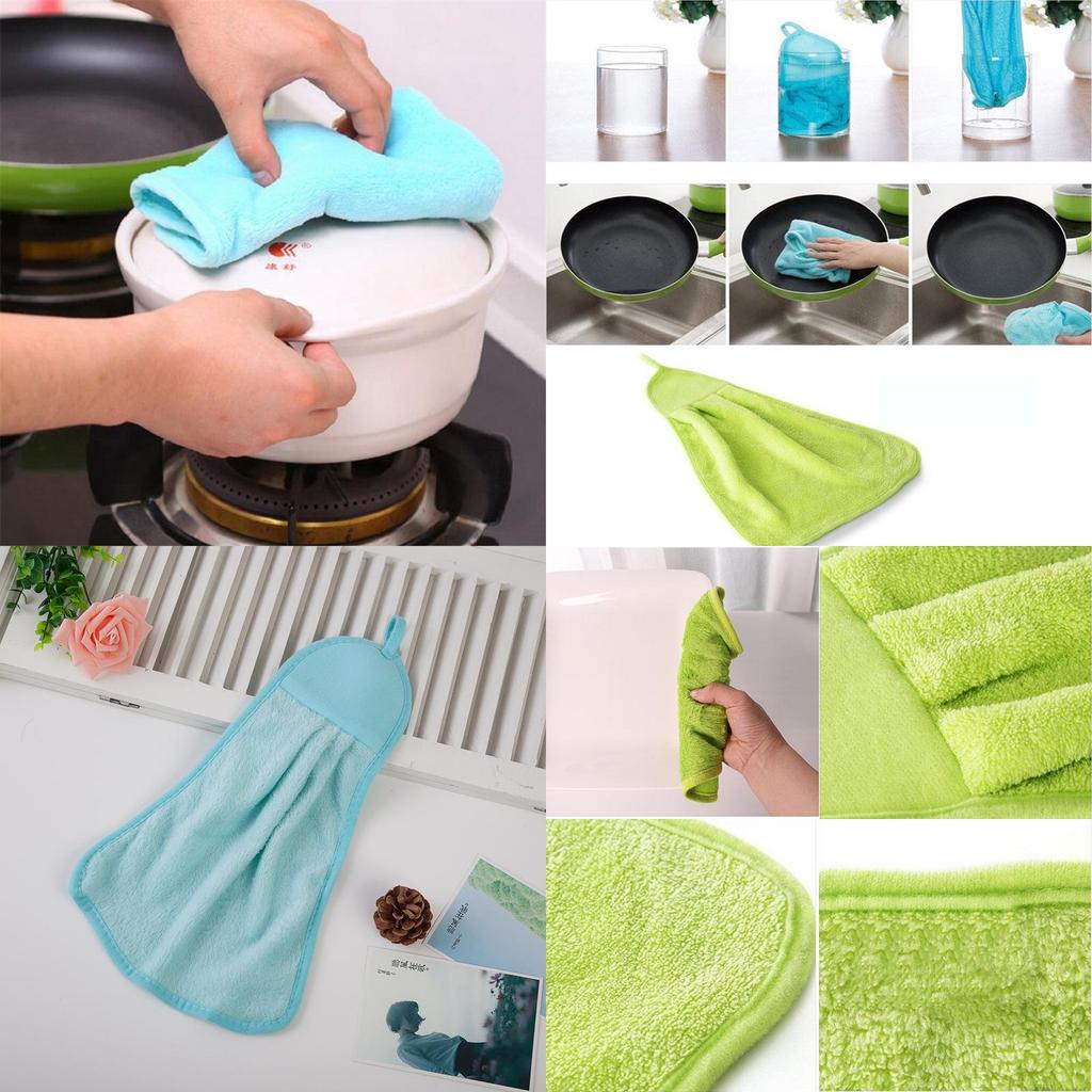 Elegant And Soft Coral Velvet Hand Towel Perfect Addition To Any Kitchen