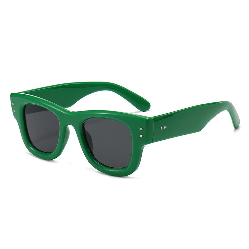 Women's Retro UV Protection Square Frame Sunglasses - European & American Style