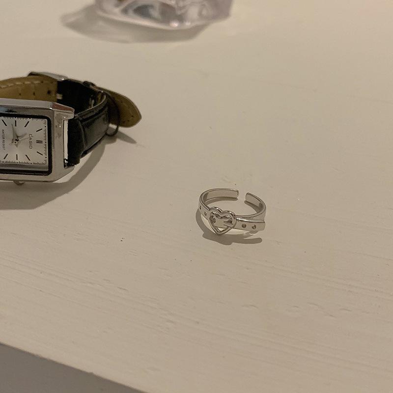 

Трендовое и шикарное регулируемое кольцо из чистого серебра 925 пробы для женщин с привлекательным дизайном