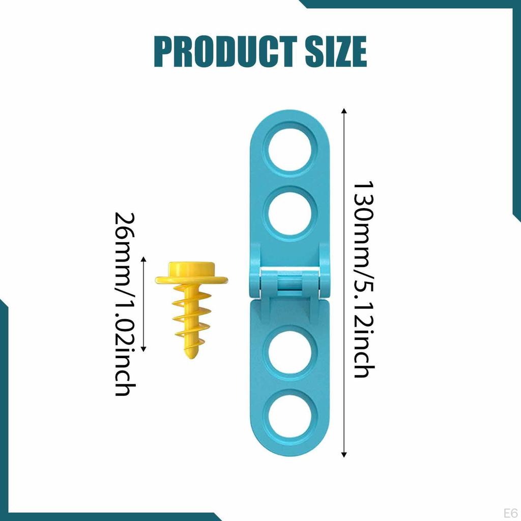 5Pcs Cardboard Construction Tool Hinges Educational Toys Developmental Motor Skills with 20 Screws