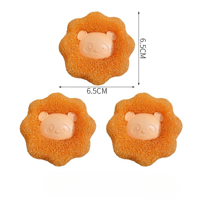 

Шарик для стирки, всасывающий кошачий волос для удаления ворса, чистящий валик для стиральной машины, фильтр для волос, антипригарный фильтр, средство для удаления волос 6.5*6.5cm 3pcs оранжевый