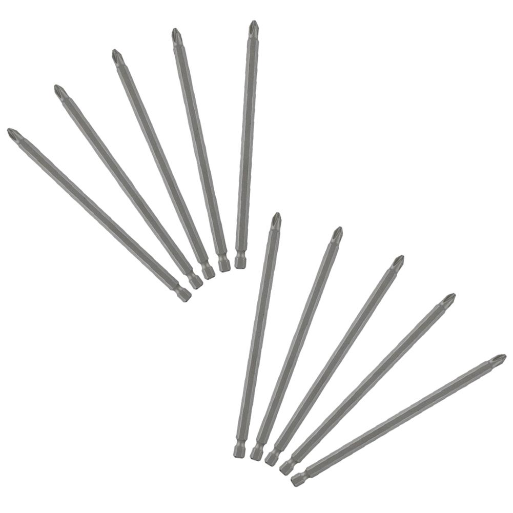 10Pcs 150mm PH2 Screwdriver Bits Magnetic Long Cross Screwdriver Electric Screwdriver Drill Hand Tools