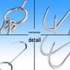 Stainless Steel Double Hook for Roast Duck, Goose, and Meat
