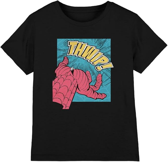 Spiderman Thwip Panel Unisex Kids T-Shirt 100
