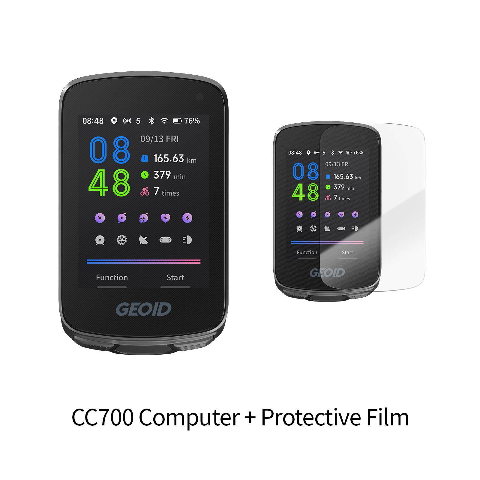 GPS-велокомпьютер GEOID CC700 2,8-дюймовый цветной экран Навигация по маршруту Велосипедный спидометр WIFI Водонепроницаемый Одометр для велоспорта CC700 with Flim