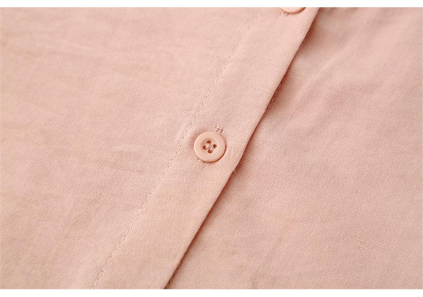 2026 Spring Plus Size Elegant Long Sleeve Shirt with Ruffle Collar