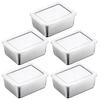 Stainless Steel Food Storage Containers Airtight Snack Containers with Lid Stackable Lunch Box for Camping Picnics School