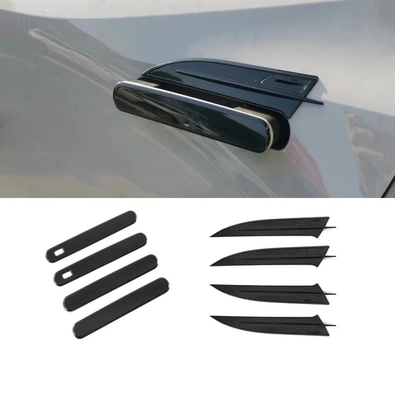 For Changan UNIV UNI-V -2024  ABS Black Door Handle Bowl Cover Cup Cavity Trim Ert Catch Molding Garnish Car Accessories