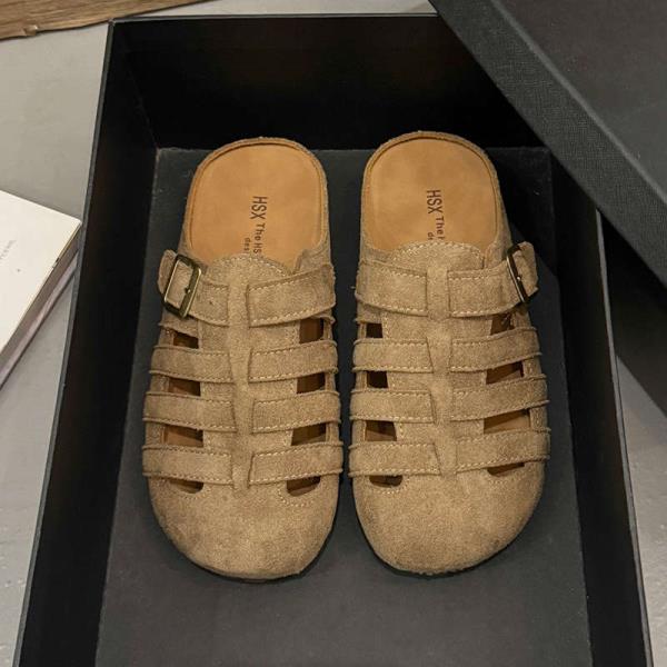 Mode Schuhe Hausschuhe Plateau Zehenbedeckt Pantoletten für Damen 2025 Pantoffeln Slides Neu Weich Rom Retro Schuhe Frau 2025 Damen Pantolette Sl