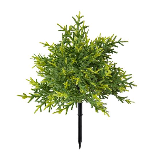 Artificial Pine Topiary Realistic Faux Pine Bushes Artificial Greenery with Spike Christmas Topiary