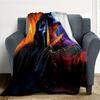 1 Stück Ghostface Messer Outdoor-Decke Leichtes Flanell, Weich & Warm, Ganzjahresnutzung für Sofa, Outdoor, Camping, Wohnzimmer, Büro, Stuhl