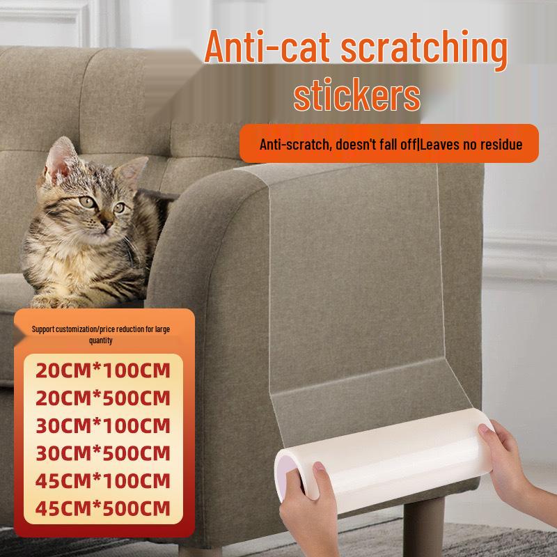 Transparent Anti-Scratch Film for Furniture - Cat Scratch Post & Toy