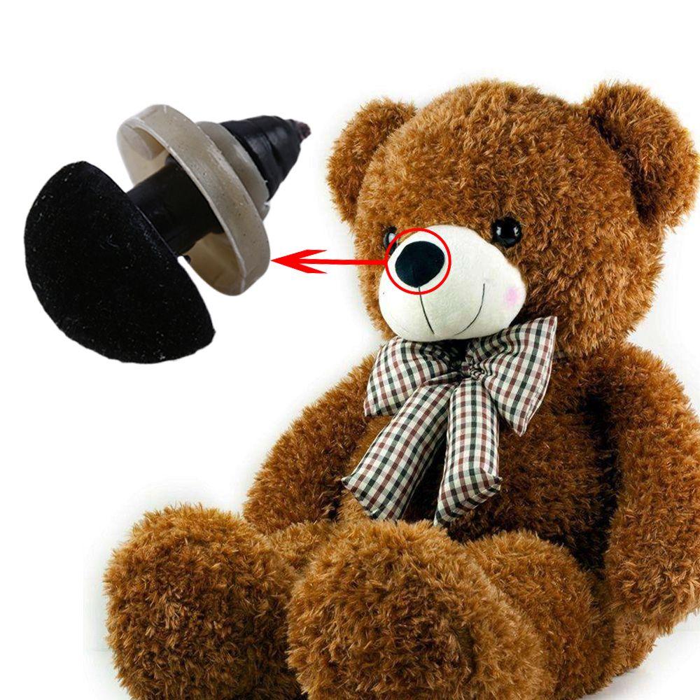 Nose Pink Red Black Brown DIY Bear Toy 12*15mm Bear Nose Flocking Nose Triangle Noses Dolls Nose