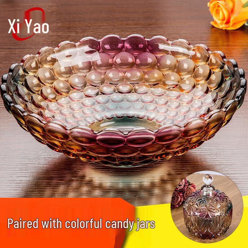 European Creative Crystal Glass Fruit & Candy Dish Set