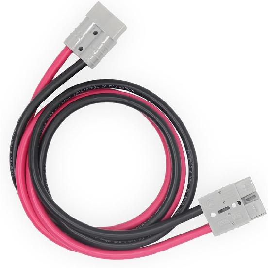 50 A 600 V Anderson Connector Plug With O-Ring Battery Connector Cable 8 AWG 100 Cm (39.37 Inch) Cable Battery Quick Connector Forklift Plug Wire
