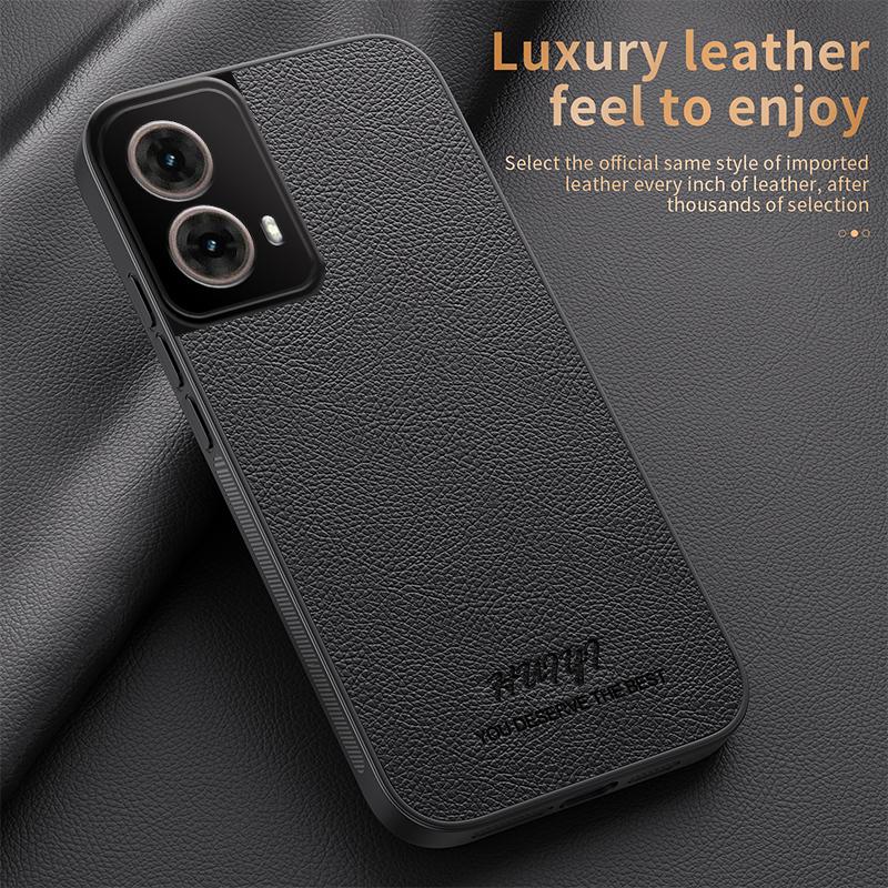 Luxury Business Leather Soft Frame Magnetic Cover For Motorola Moto G85 MotoG85 Phone Cases Capa